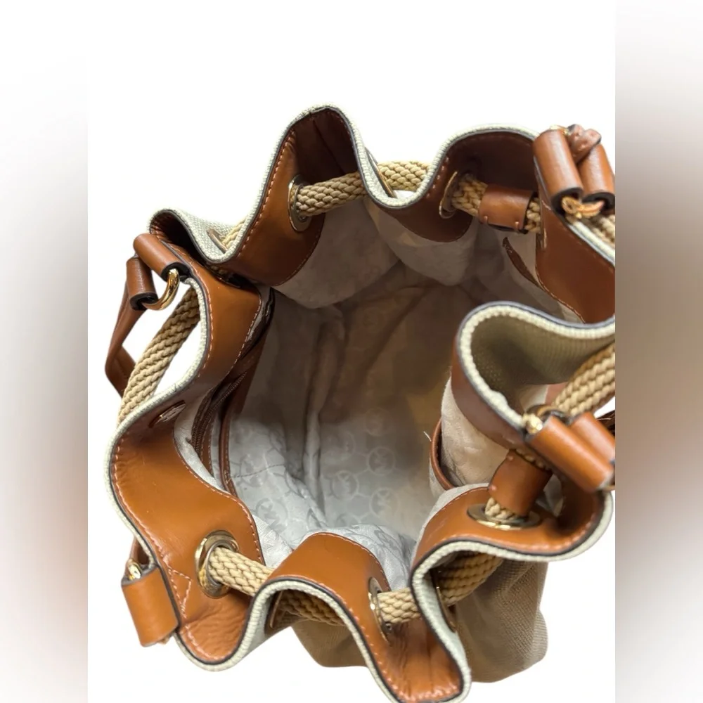 Michael Kors Beige and Brown Tote